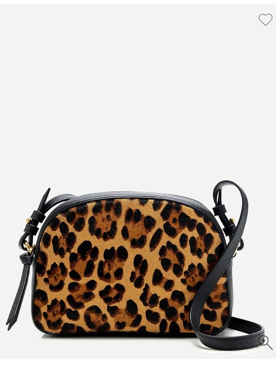 J. Crew Handbags - J.Crew Devon hair calf camera bag with detachable strap leopard cross body bag